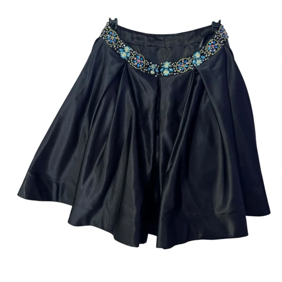 Jovani 2 Piece Black Beaded Mini Skirt Homecoming Dress Size 6 - Picture 8 of 11